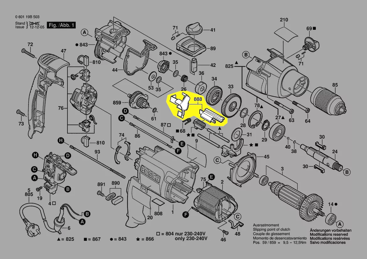 Support réf. 2 601 328 900 BOSCH